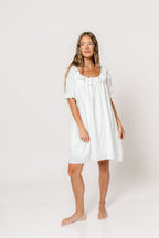 Betty Mini Dress in Off-White