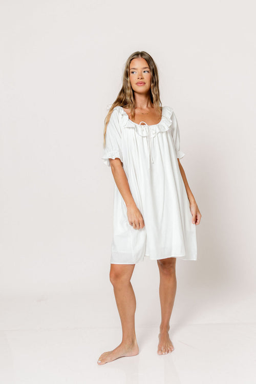 Betty Mini Dress in Off-White