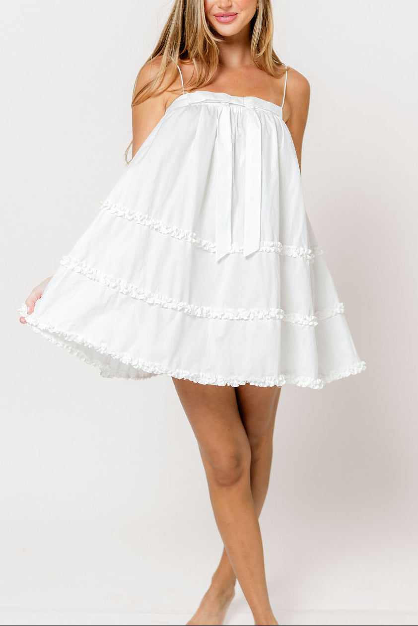 Aniya Mini Dress in Off-White