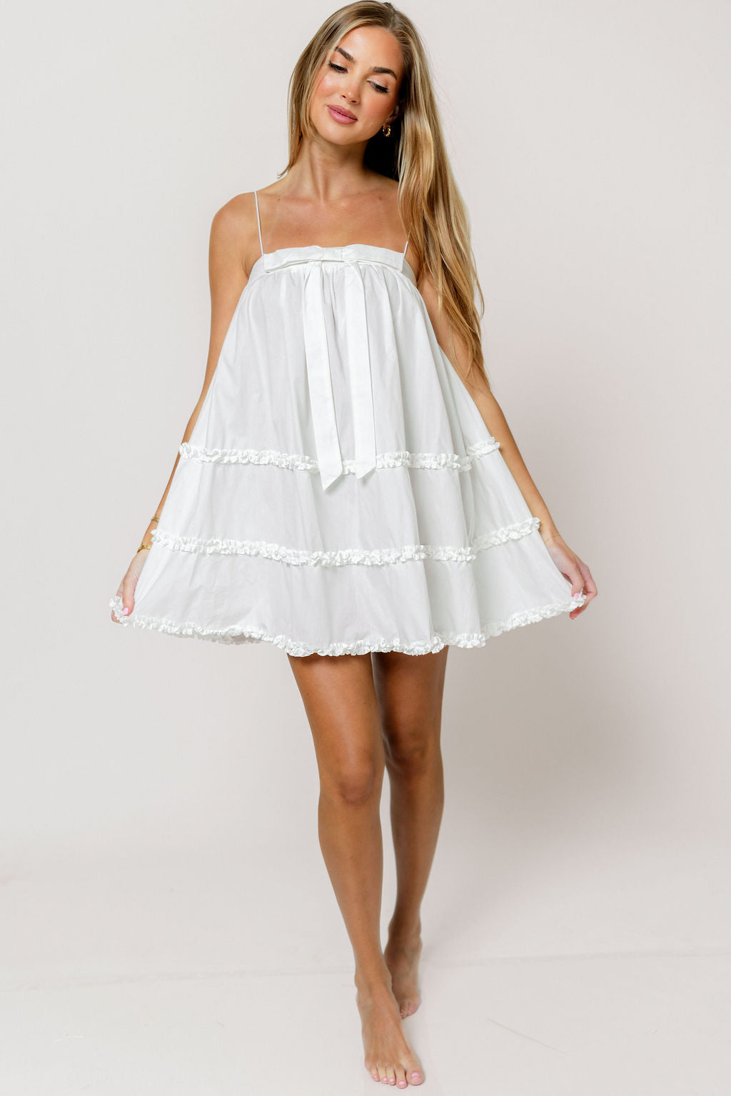 Aniya Mini Dress in Off-White