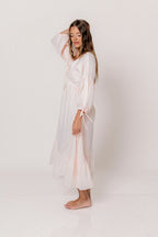 100% Cotton Hunter Midi Dress in Pink Stripe - Bump Friendly & Inclusive Sizing