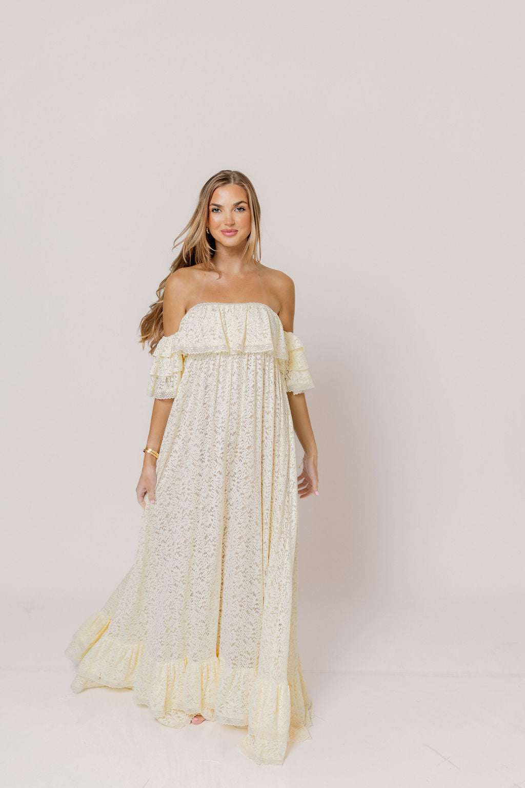 Blakely Maxi Dress in Cream *6/29 PRE-ORDER*