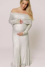 Azaleia Maxi Dress in Muted Sage - Size up for Bump