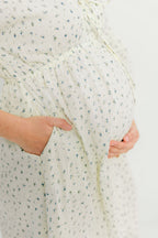 Hunter 100% Cotton Midi Dress in Bluebonnet - Bump Friendly