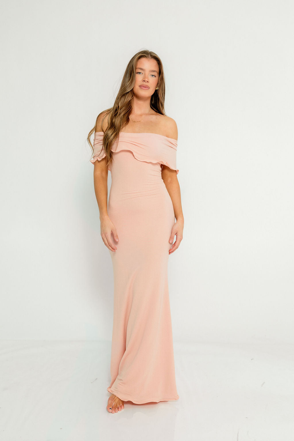 Tommie Maxi Dress in Dusty Rose - Bump Friendly (Size Up for Bump)