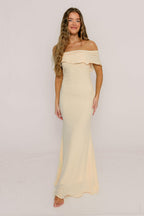 Tommie Maxi Dress in Ivory Butter - Bump Friendly (Size Up for Bump)