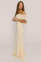 Tommie Maxi Dress in Ivory Butter - Bump Friendly (Size Up for Bump)