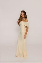 Tommie Maxi Dress in Ivory Butter - Bump Friendly (Size Up for Bump)