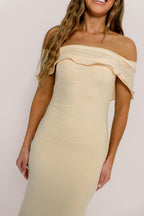 Tommie Maxi Dress in Ivory Butter - Bump Friendly (Size Up for Bump)