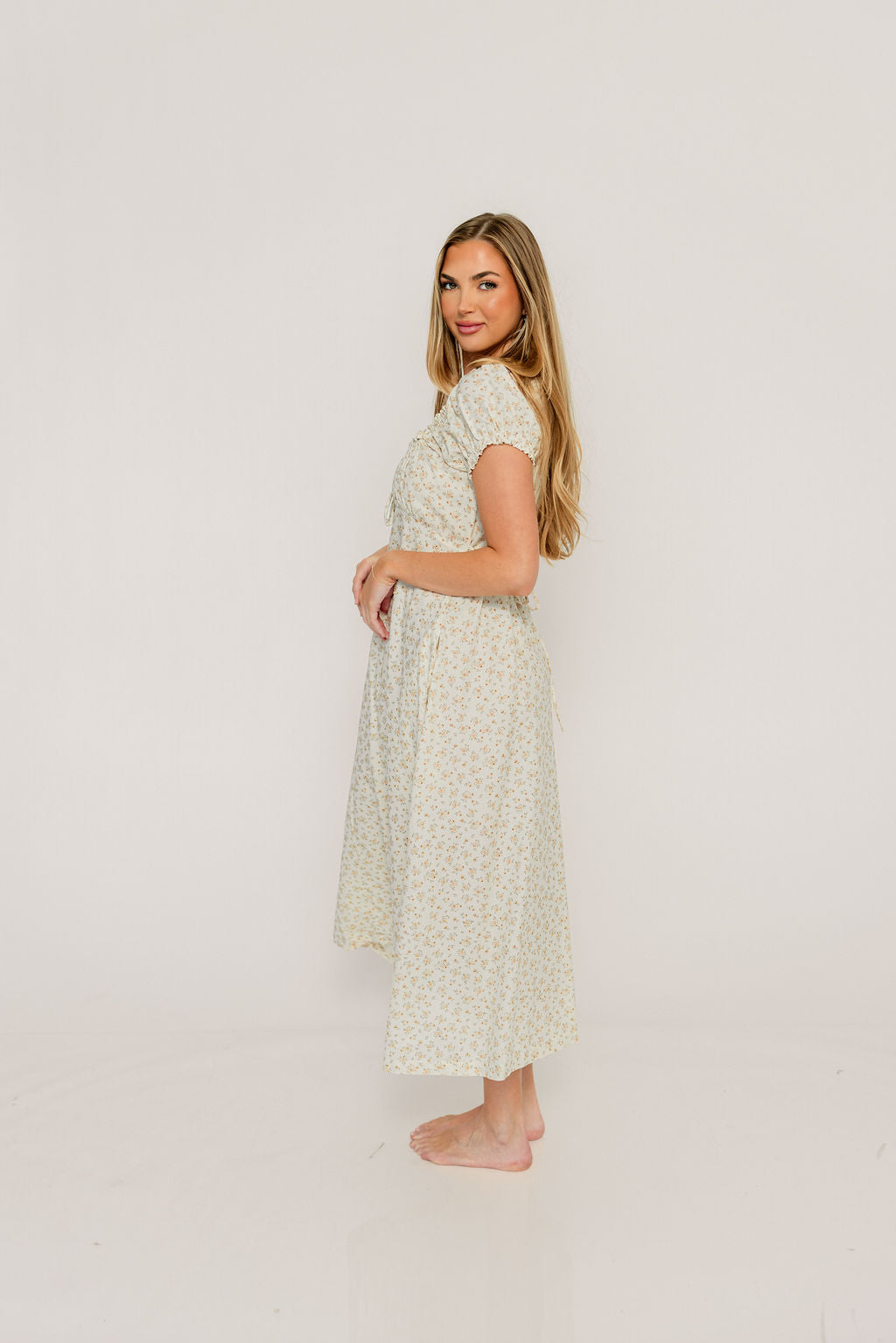 Marley Midi Dress in Cream