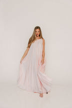 Becca Maxi Dress in Pale Pink - Bump Friendly