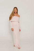 Nora Knit Maxi Dress in Dusty Pink - Bump Friendly