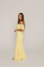 Tommie Maxi Dress in Butter Yellow - Bump Friendly (Size Up for Bump)