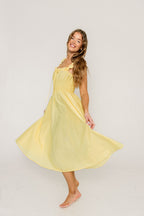 Libra Maxi Dress in Yellow