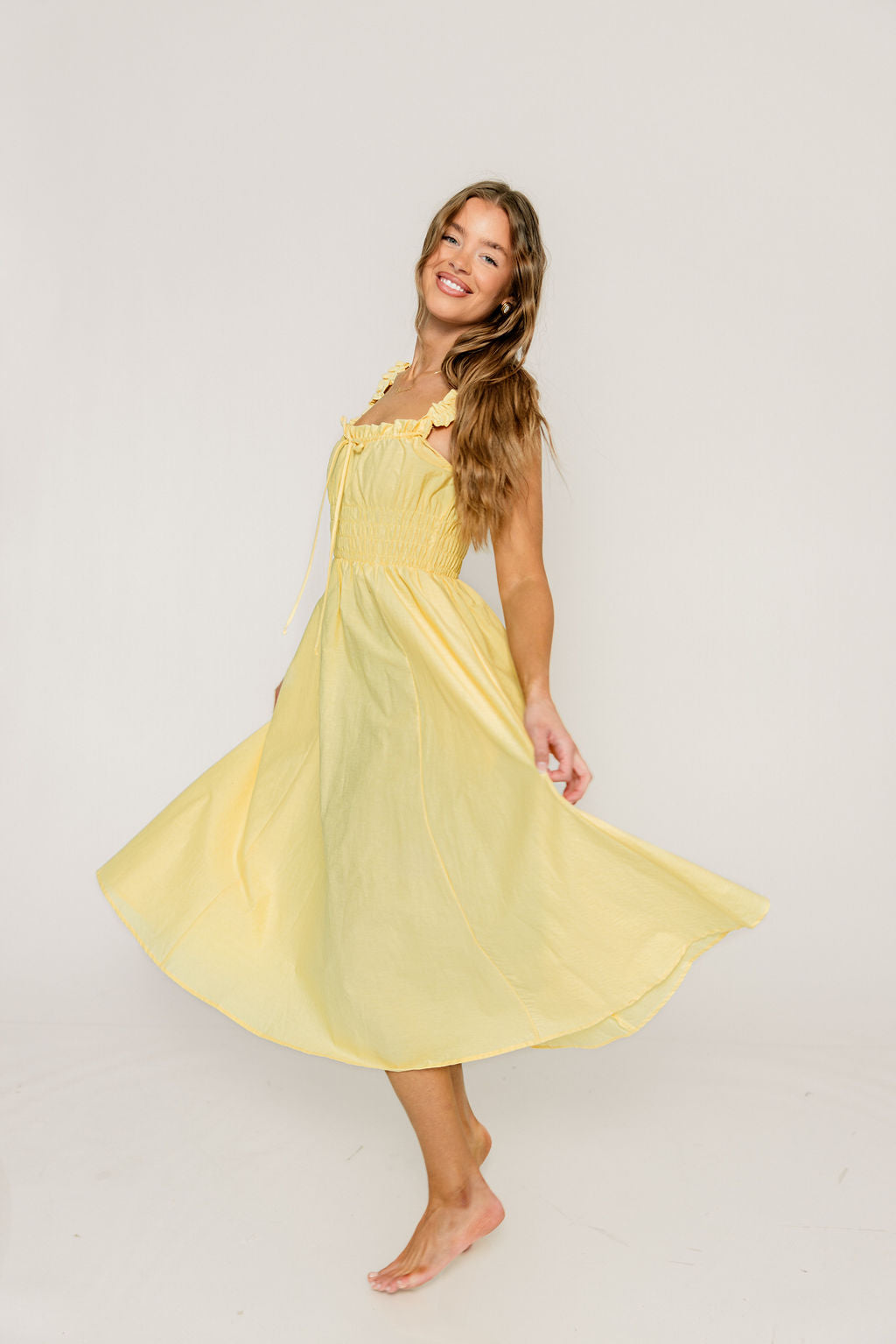 Libra Maxi Dress in Yellow