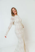 Seraphine Lace Maxi Dress in Ivory - Bump Friendly & Inclusive Sizing (Size Up for Bump) *6/18 PRE-ORDER*