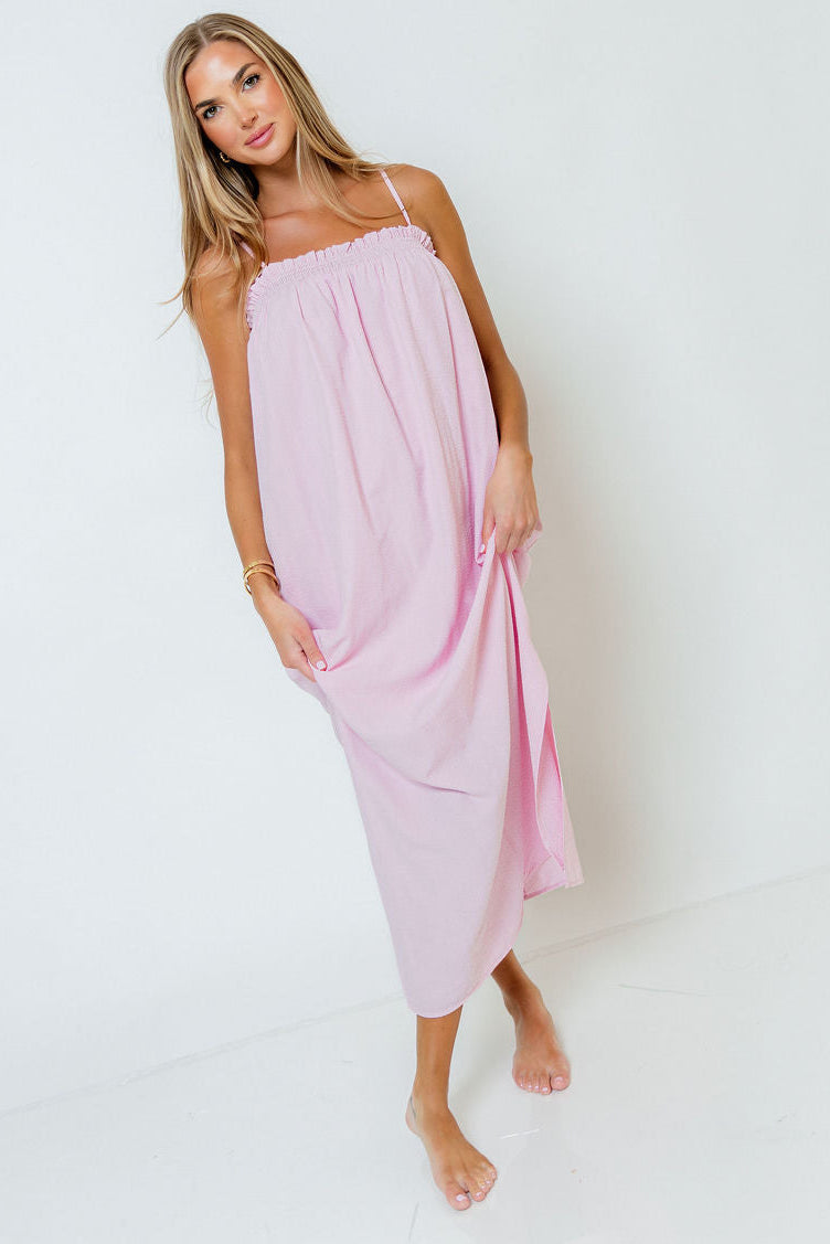 Emberly Dress in Blush/Pink