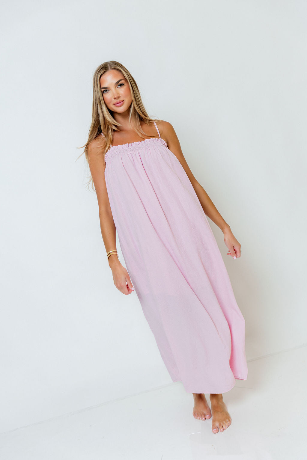 Emberly Dress in Blush/Pink