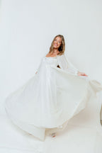 Elowen Maxi Dress in Off-White - Bump Friendly *6/30 PRE-ORDER*