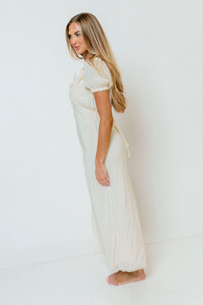 Little House Midi Dress in Cream